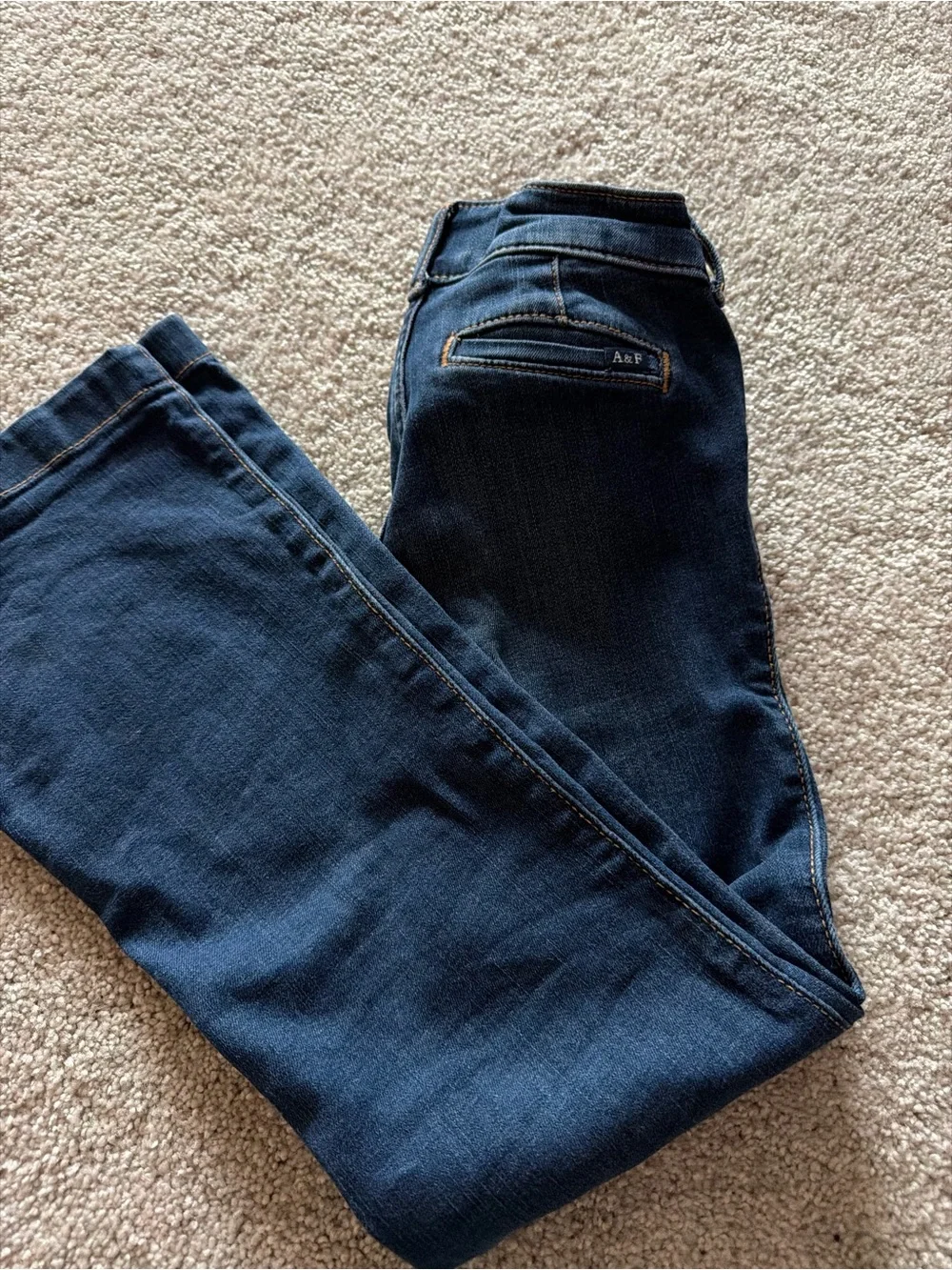 abercrombie kids Dark Blue Flare Leg Jeans